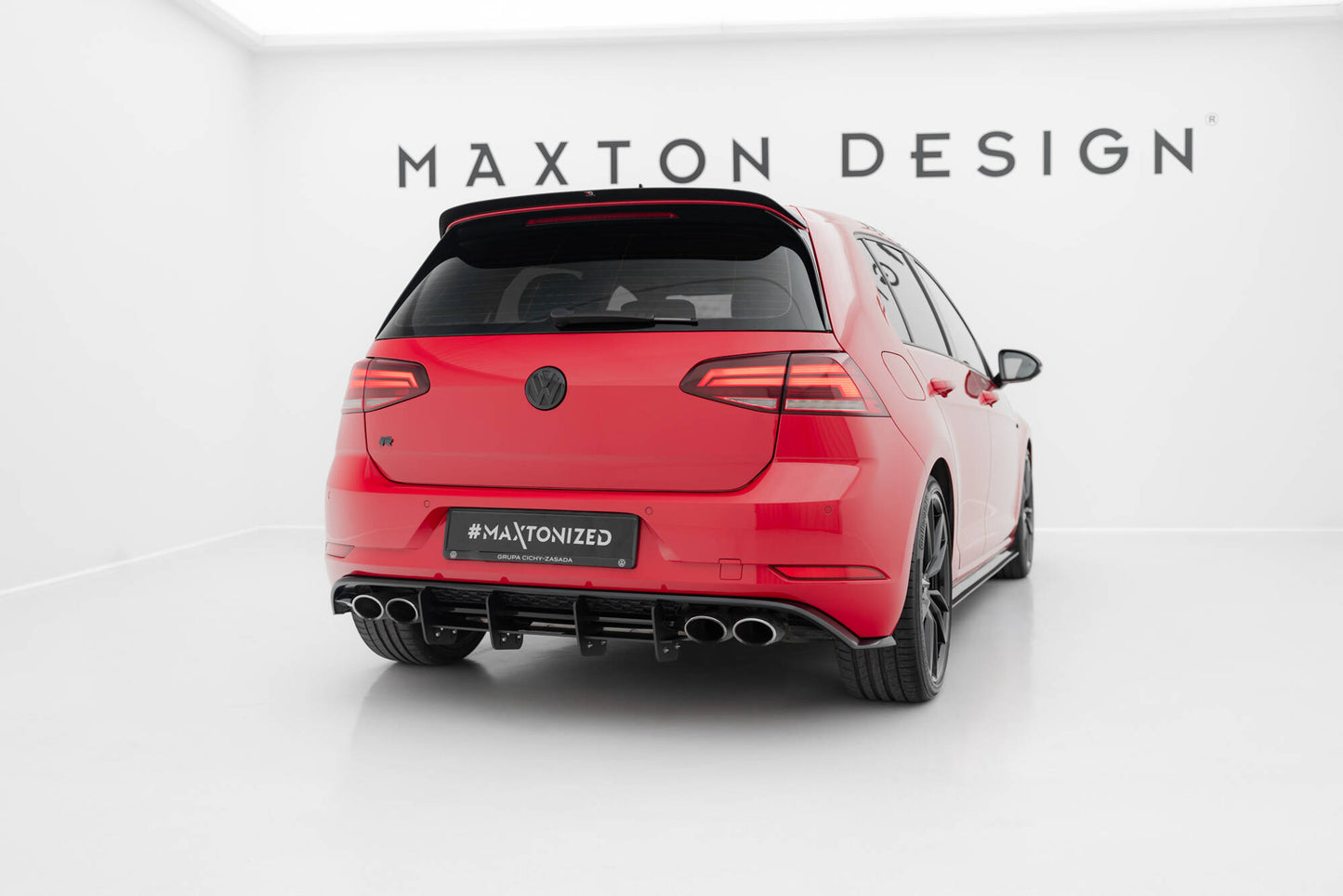 Diffusor Heck Ansatz für Heckschürze für VW Golf R Mk7 Facelift