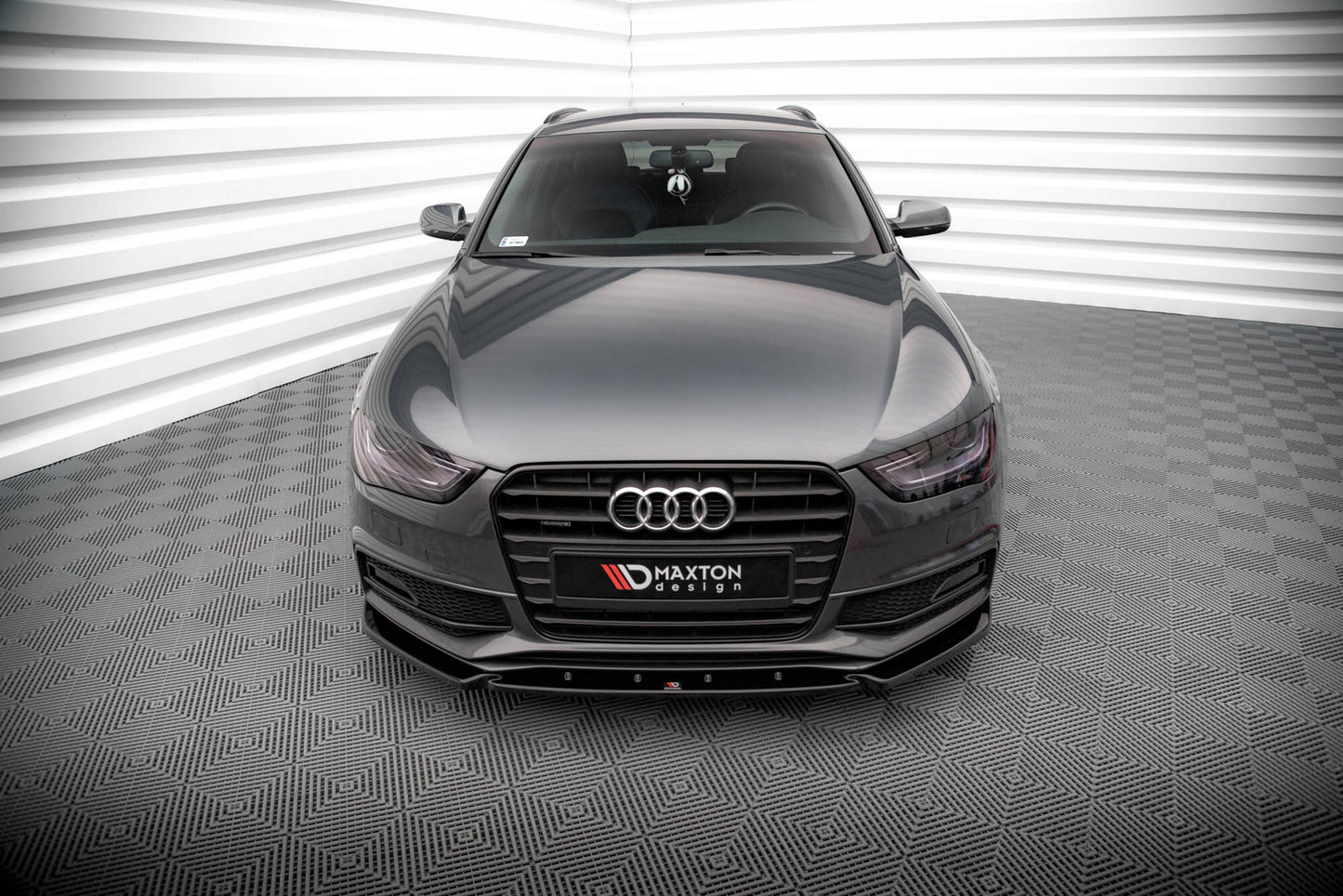 Front Ansatz V.3 für Audi A4 S-Line / S4 B8 Facelift schwarz Hochglanz
