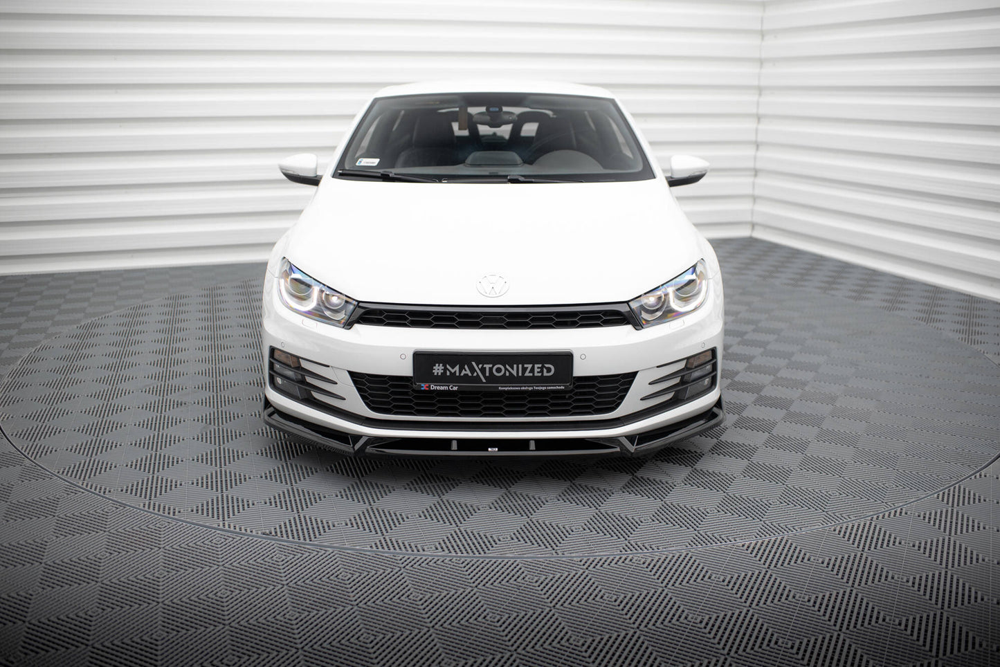 Front Ansatz V.2 für VW Scirocco Mk3 Facelift schwarz Hochglanz