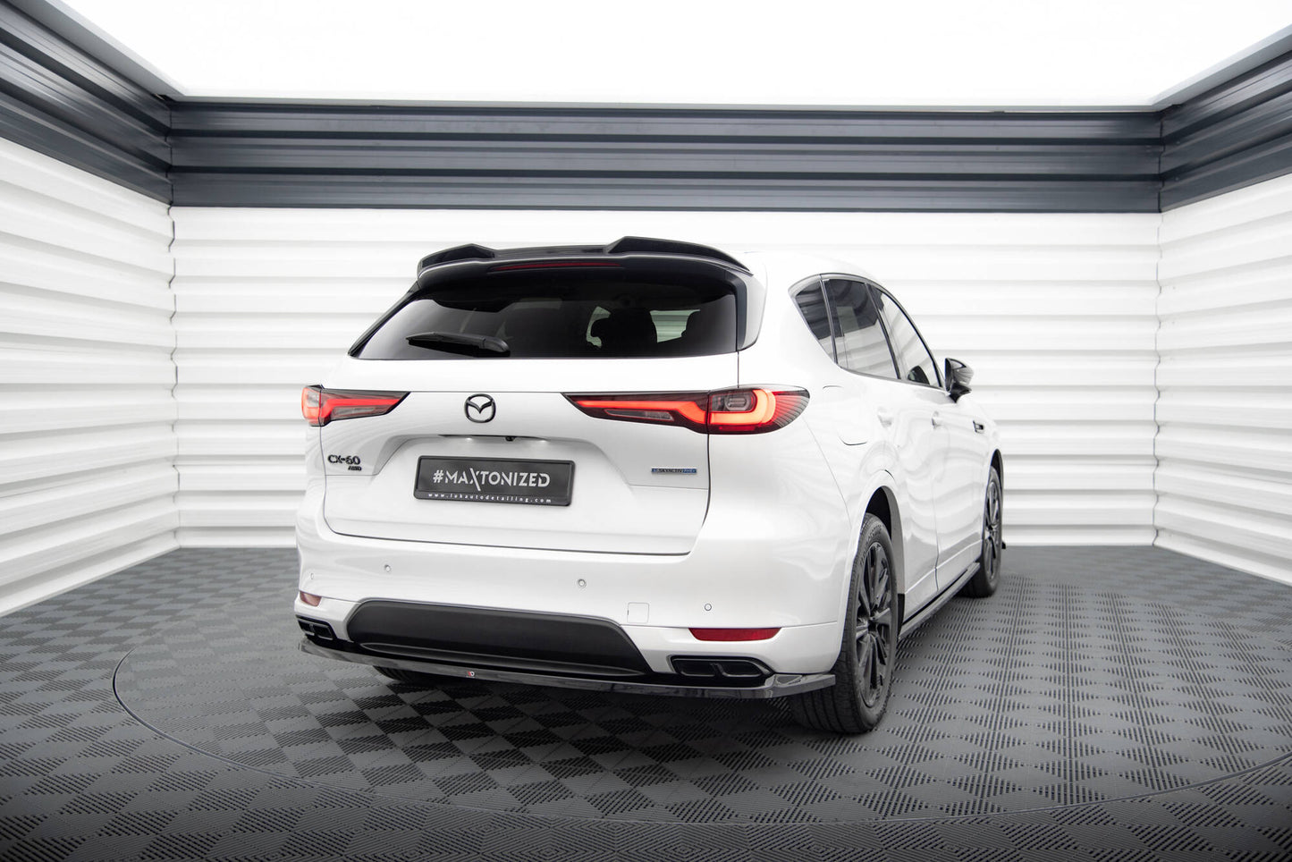 Spoiler CAP 3D für Mazda CX-60 Mk1 schwarz Hochglanz