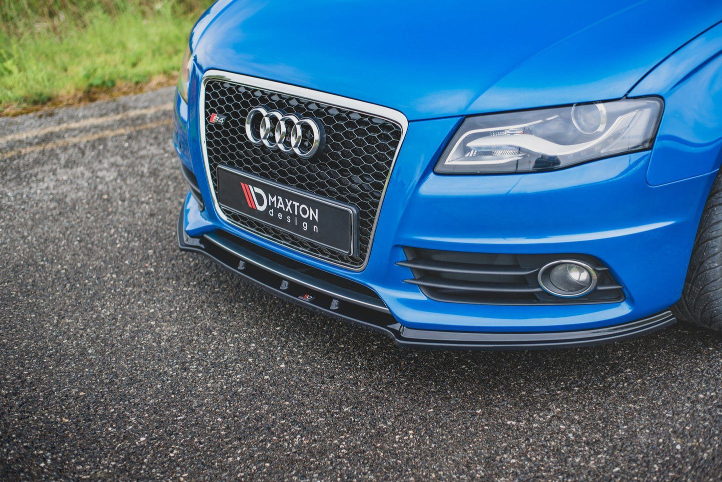 Front Ansatz V.1 für Audi S4 / A4 S-Line B8 schwarz Hochglanz