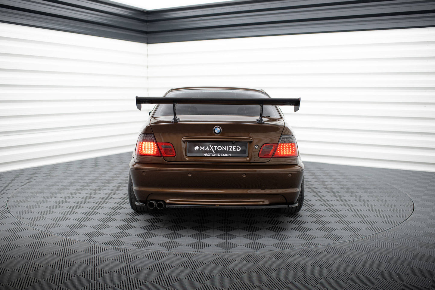 Carbon Spoiler With Internal Brackets Uprights BMW 3er Coupe E46