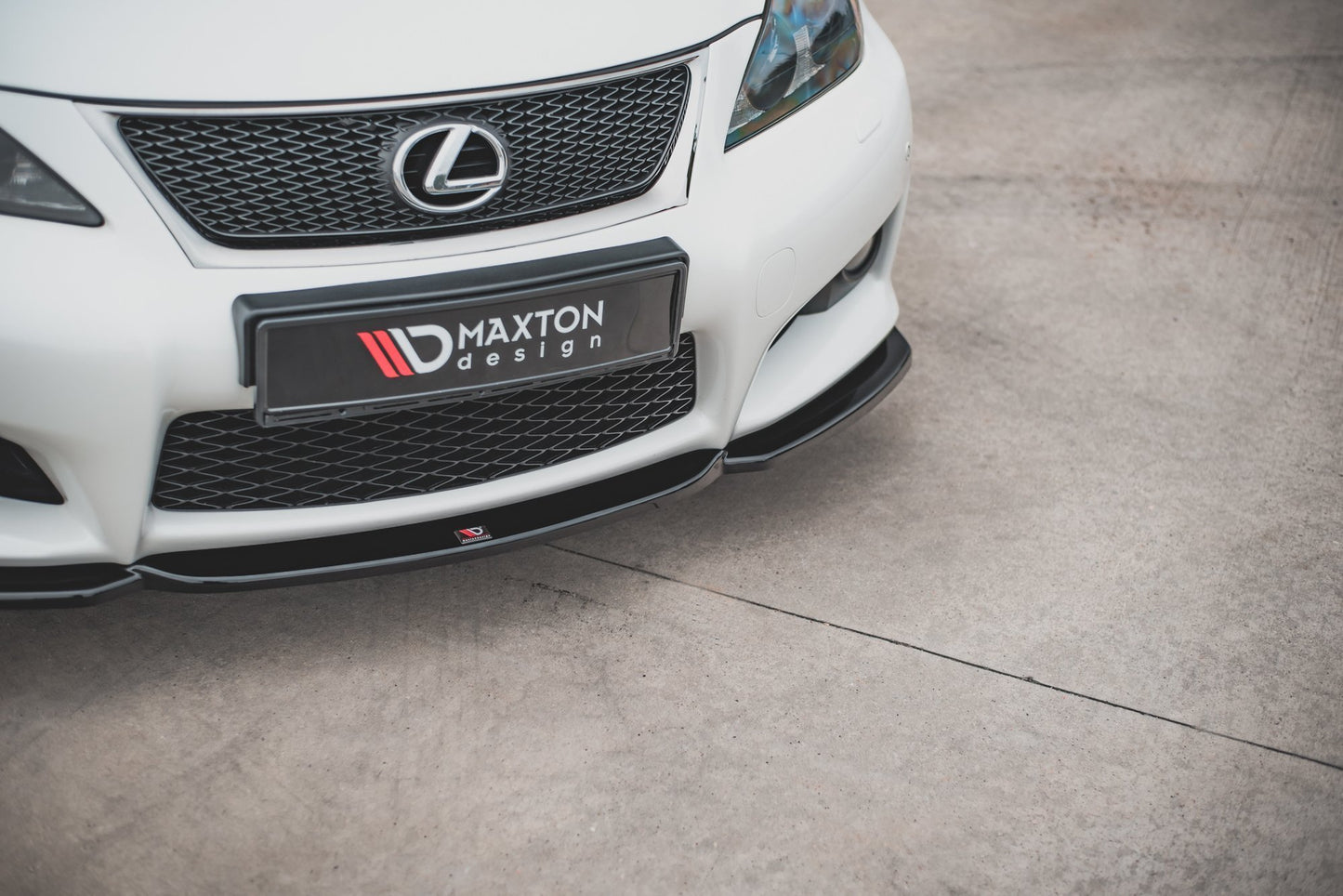 Front Ansatz V.2 für Lexus IS F Mk2 schwarz Hochglanz