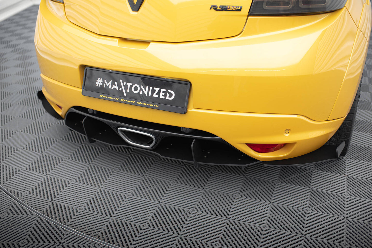 Diffusor Heck Ansatz für Heckschürze für RENAULT MEGANE MK3 RS
