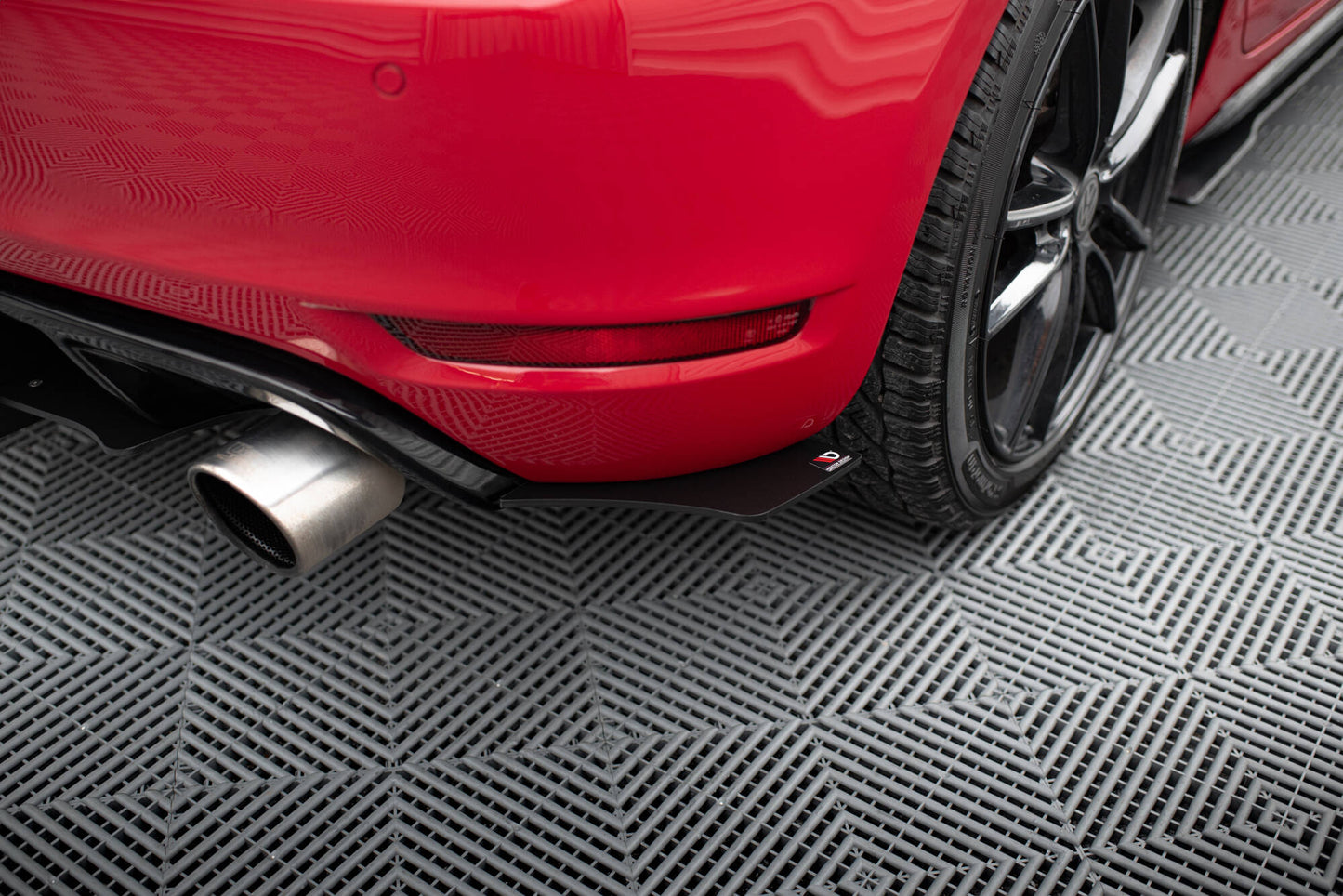 VW GOLF 6 GTI / 35TH Diffusor Heck Ansatz für Heckschürze für & Heck Ansatz Flaps Diffusor für