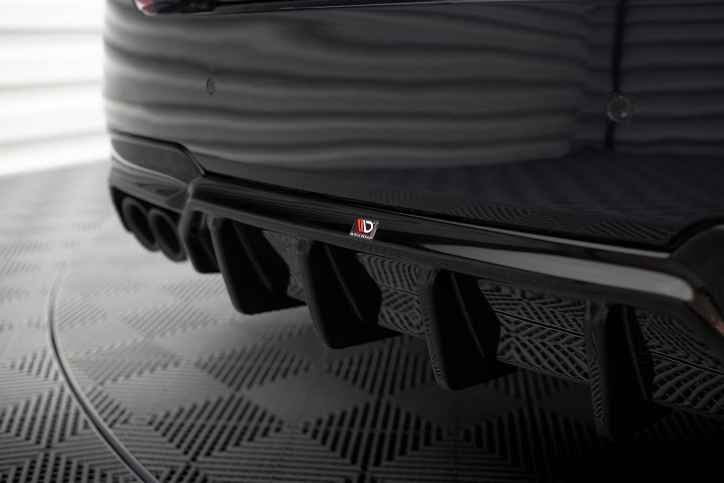 Diffusor Heck Ansatz V.2 für BMW 5er M-Paket F10 / F11 (Doppelauspuff li.)