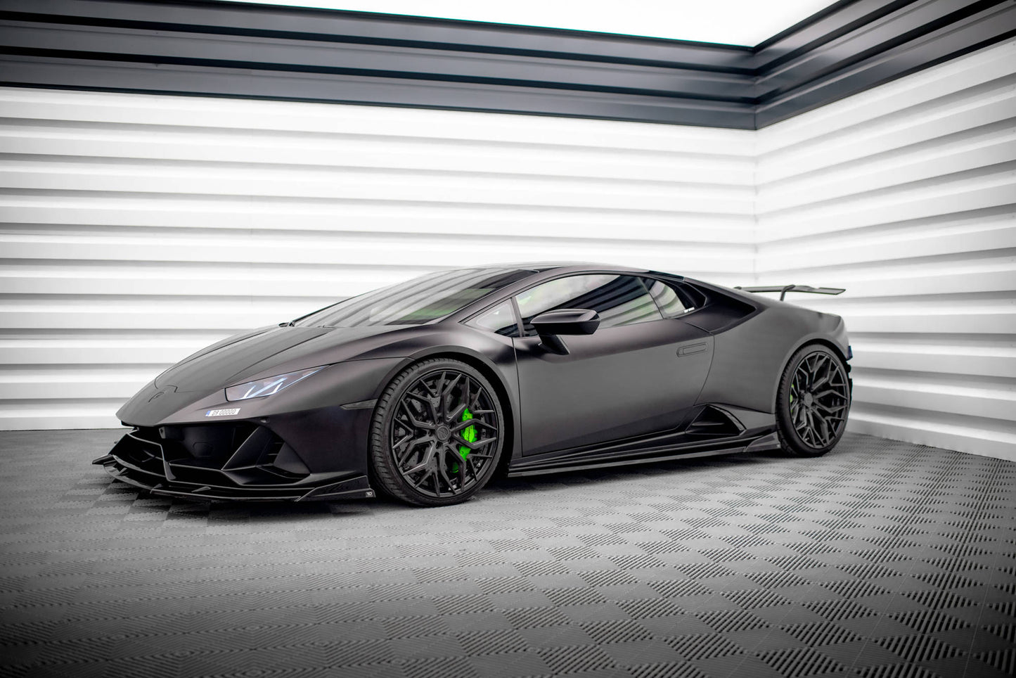 Seitenschweller Ansatz für Lamborghini Huracan EVO schwarz Hochglanz