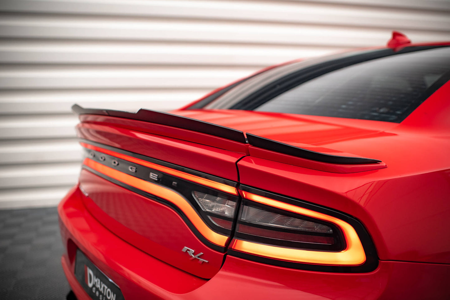 Spoiler CAP für Paket Dodge Charger RT Mk7 Facelift schwarz Hochglanz