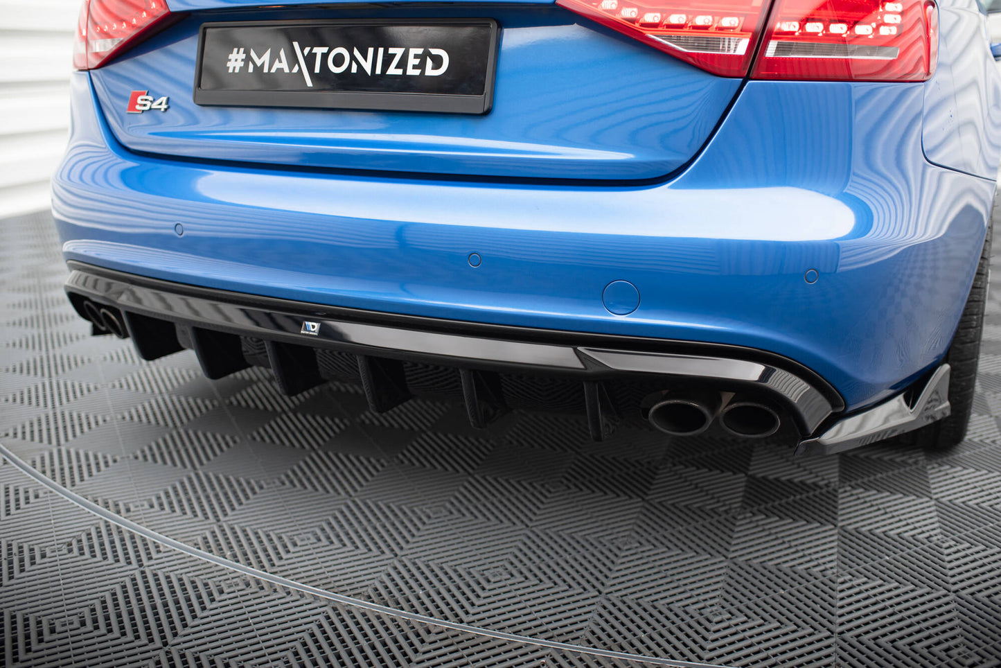 Diffusor Heck Ansatz für Audi S4 Limousine / Avant B8