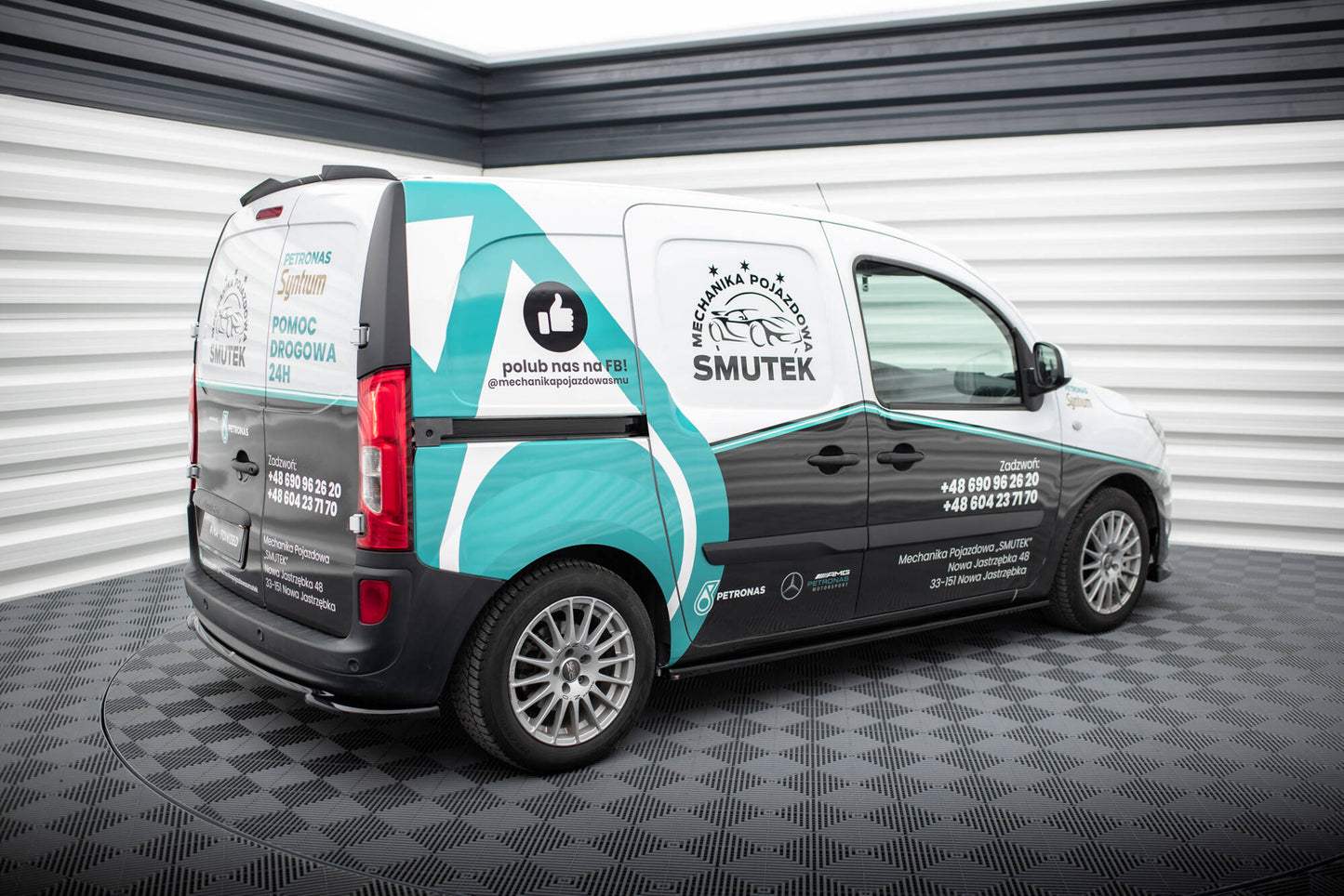 Seitenschweller Ansatz für Mercedes-Benz Citan W415 schwarz Hochglanz