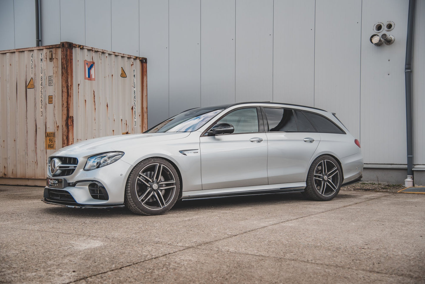 Seitenschweller Ansatz für Mercedes-Benz E63 AMG Kombi/Limousine S213/W213 schwarz Hochglanz