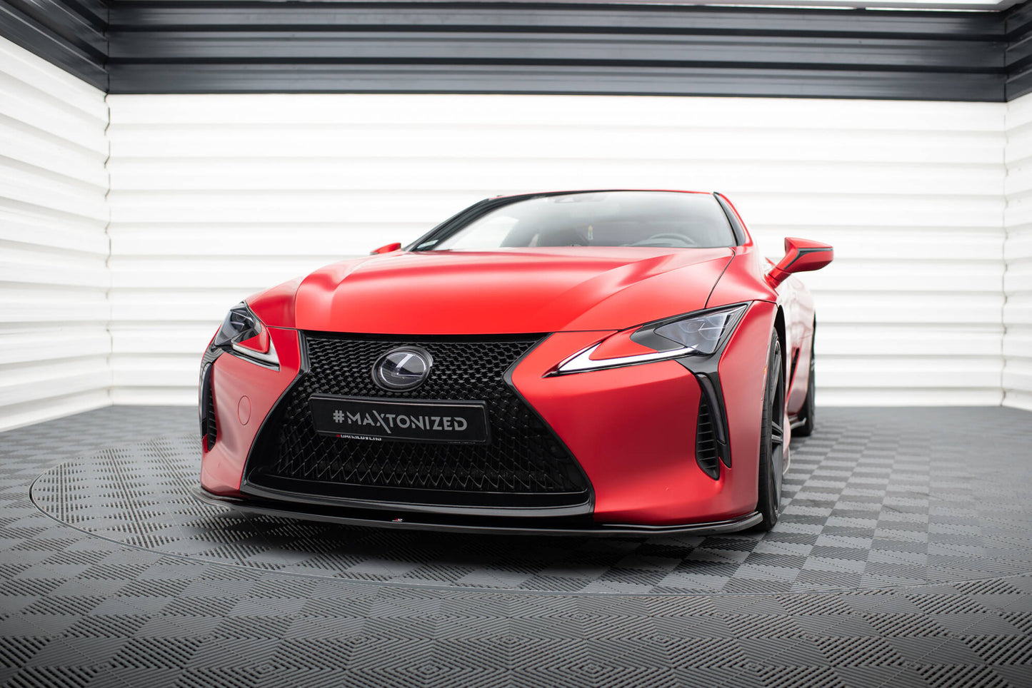 Front Ansatz V.2 für Lexus LC 500 schwarz Hochglanz