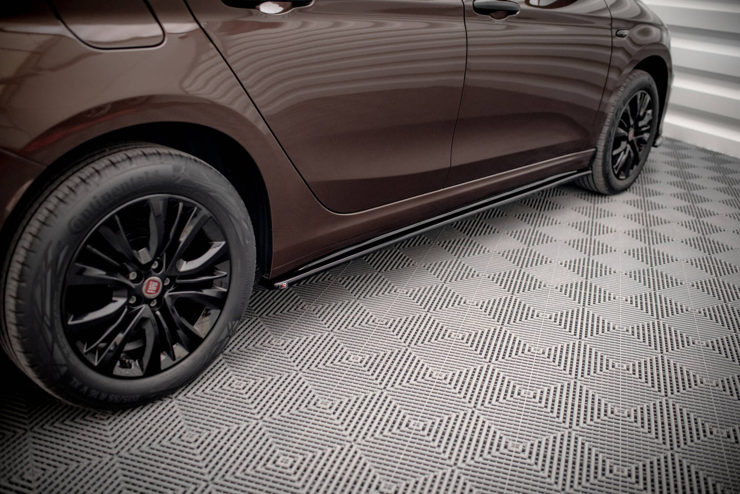 Seitenschweller Ansatz für Fiat Tipo S-Design schwarz Hochglanz