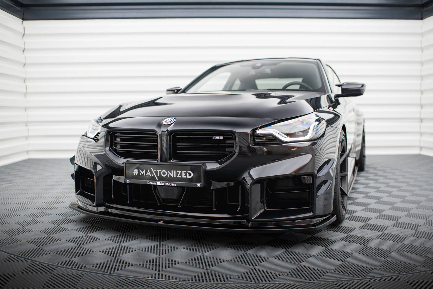 Front Ansatz V.4 für BMW M2 G87 schwarz Hochglanz