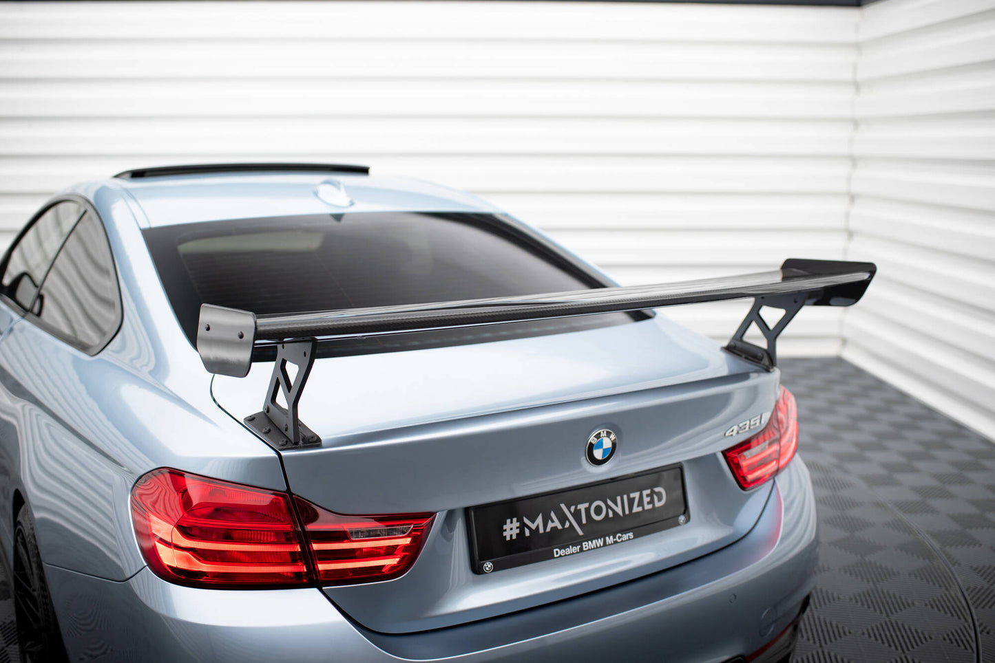 Carbon Spoiler With External Brackets Uprights BMW 4er F32 / 4 F32 M-Paket Coupe