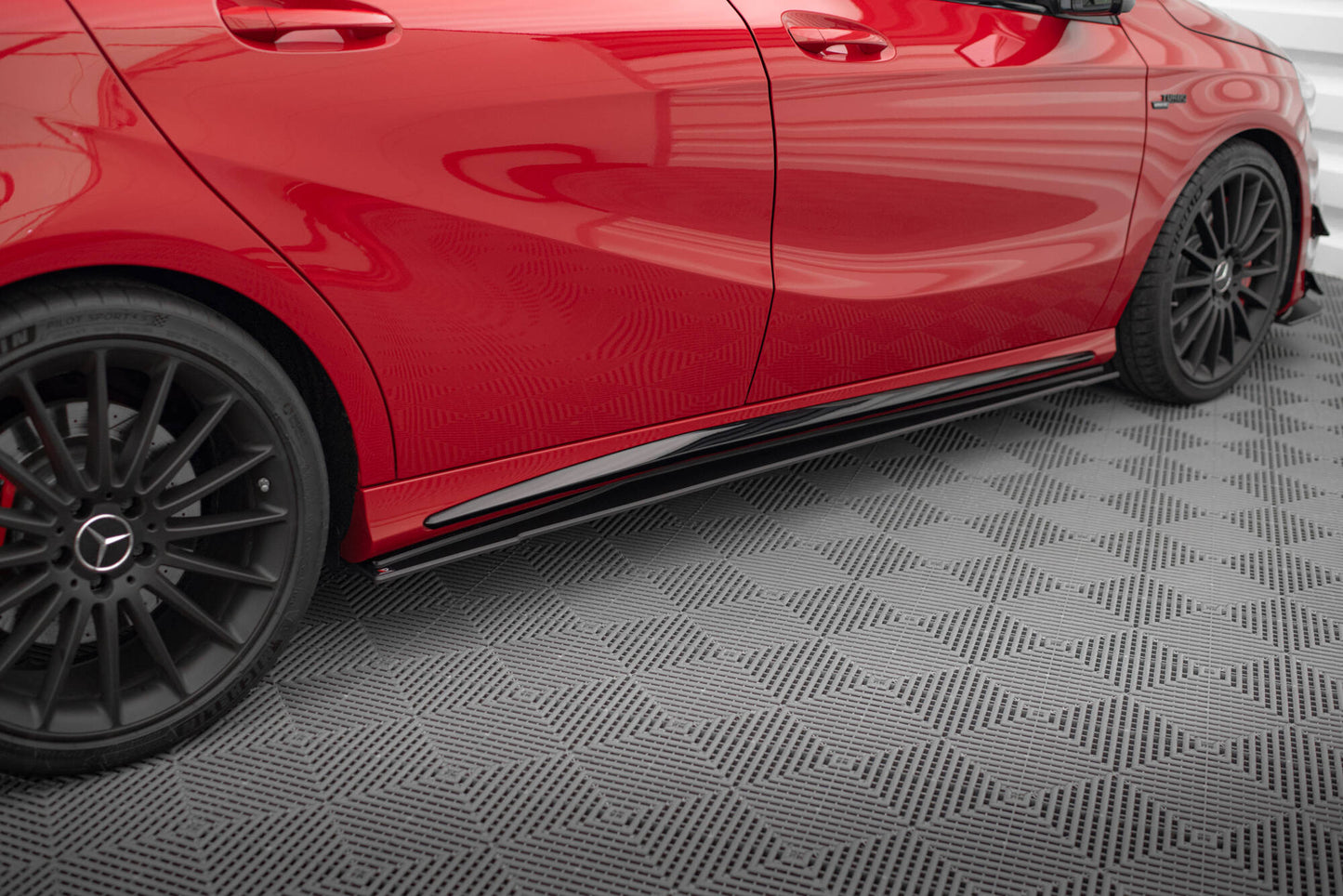 Street Pro Seitenschweller Ansatz für Mercedes-Benz A 45 AMG W176 Facelift
