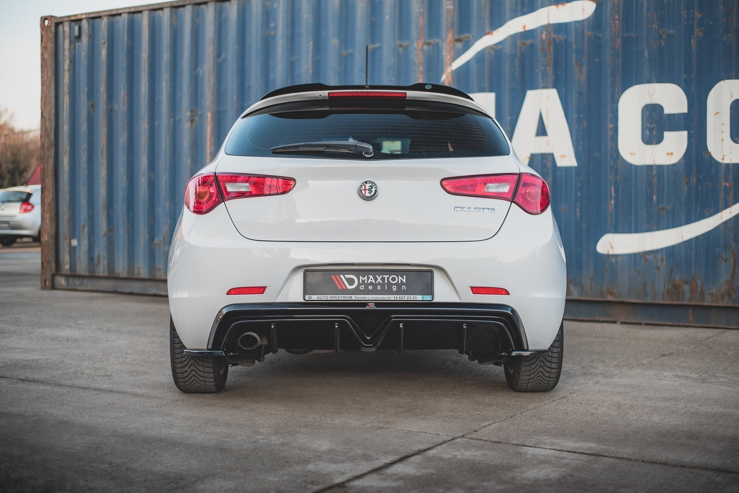 Diffusor Heck Ansatz für Alfa Romeo Giulietta (Einzelauspuff li.)
