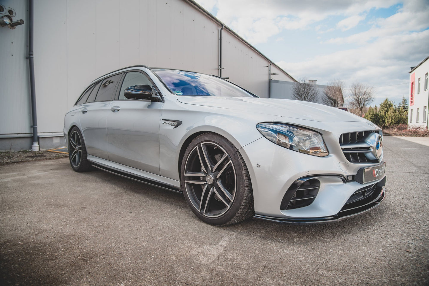 Seitenschweller Ansatz für Mercedes-Benz E63 AMG Kombi/Limousine S213/W213 schwarz Hochglanz