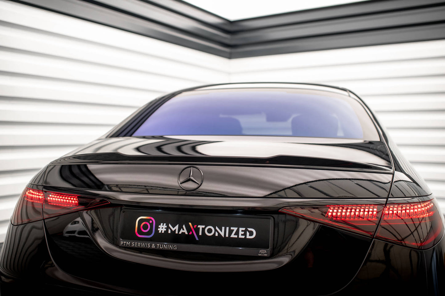 Spoiler CAP 3D für Mercedes-Benz S AMG-Line W223 schwarz Hochglanz