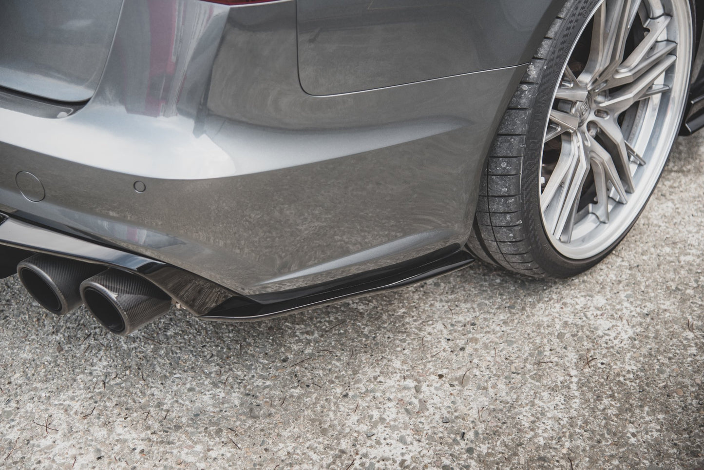 Heck Ansatz Flaps Diffusor für Audi A6 / A6 C7 S-line/ S6 C7 Facelift