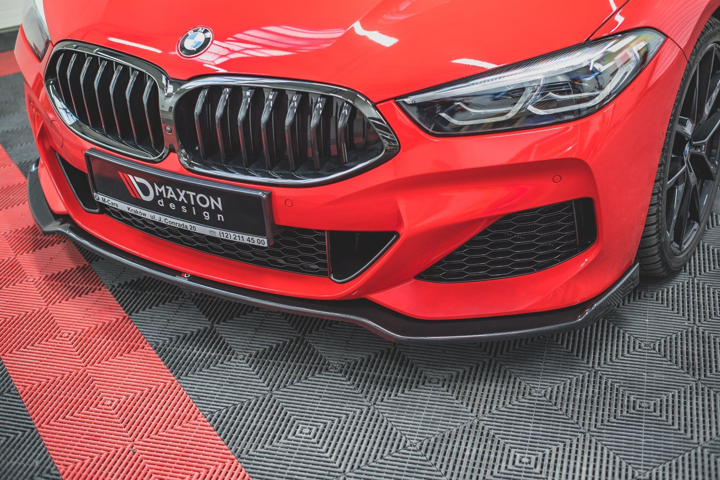 Front Ansatz V.2 für BMW 8 Coupe G15 / 8 Gran Coupe M Paket G16 schwarz Hochglanz