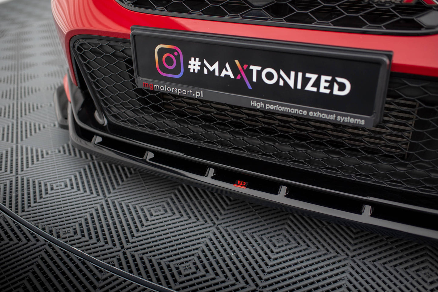 Front Ansatz V.3 für Honda Civic Type-R Mk 11 schwarz Hochglanz