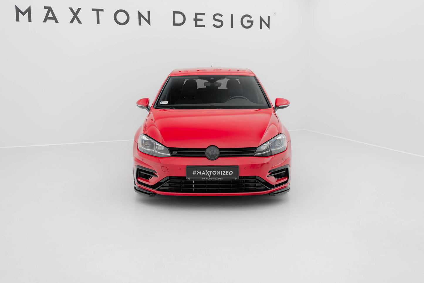 Front Ansatz für VW Golf R / R-Line Mk7 Facelift schwarz Hochglanz