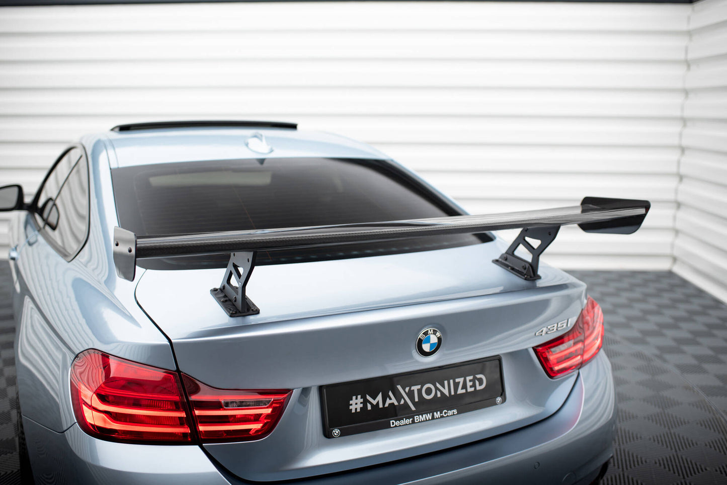 Carbon Spoiler With Internal Brackets Uprights BMW 4er F32 / 4 F32 M-Paket Coupe