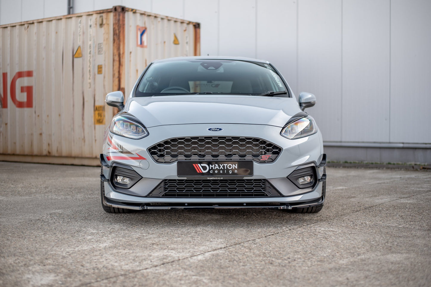 Scheinwerfer Blenden Böser Blick für Ford Fiesta Mk8 ST / ST-Line / Standard schwarz Hochglanz