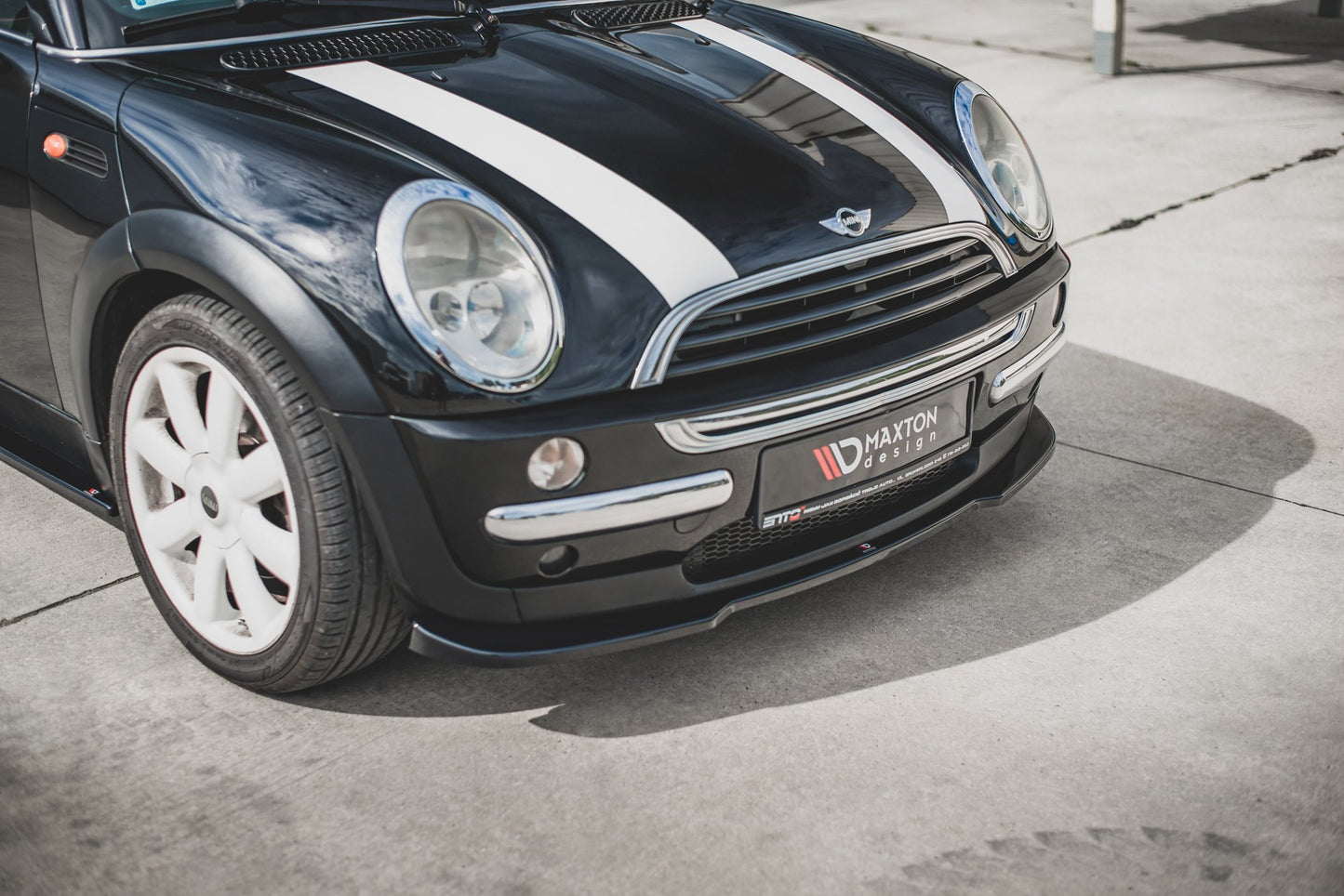 Front Ansatz für Mini Cooper / One R50 schwarz Hochglanz
