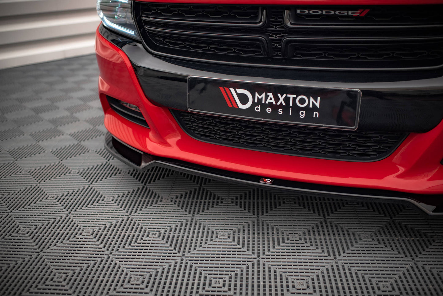 Front Ansatz V.2 für Dodge Charger RT Mk7 Facelift schwarz matt