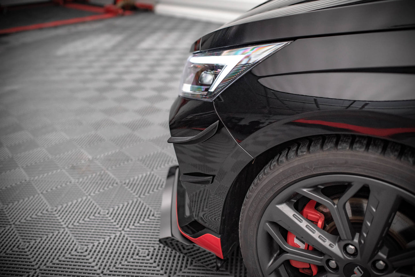Stoßstangen Flaps Wings vorne Canards für Hyundai I20 N Mk3
