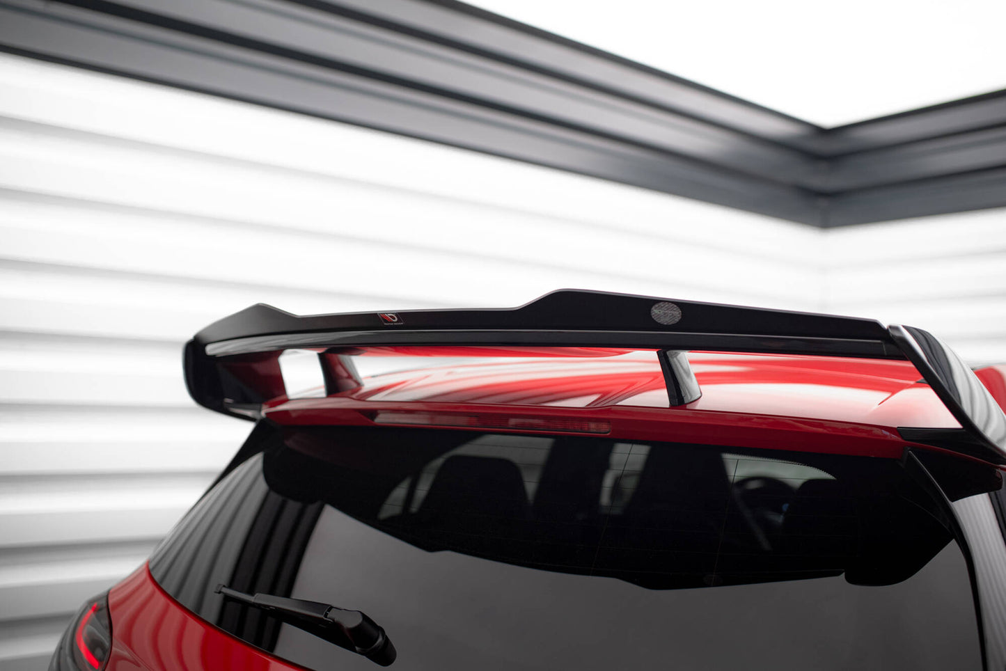 Spoiler CAP für Mercedes A W176 AMG Facelift schwarz Hochglanz