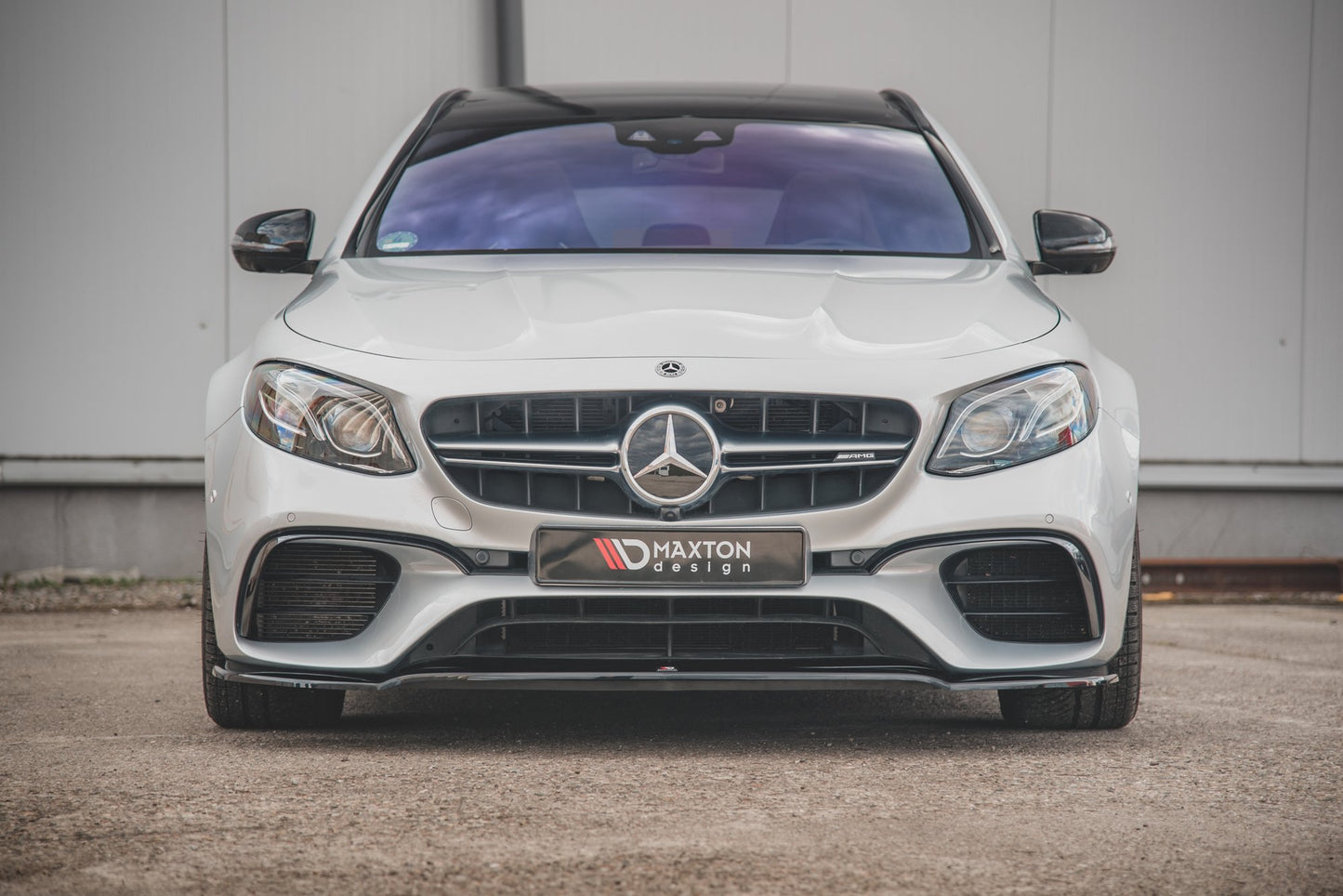 Front Ansatz V.1 für Mercedes-Benz E63 AMG Kombi/Limousine S213/W213 schwarz Hochglanz