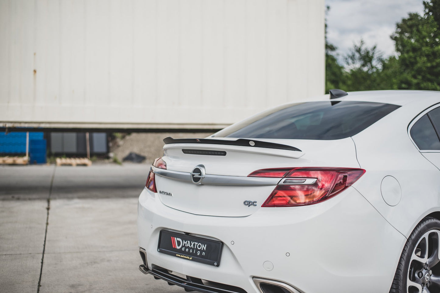 Spoiler CAP für Opel Insignia Mk. 1 OPC Facelift schwarz Hochglanz