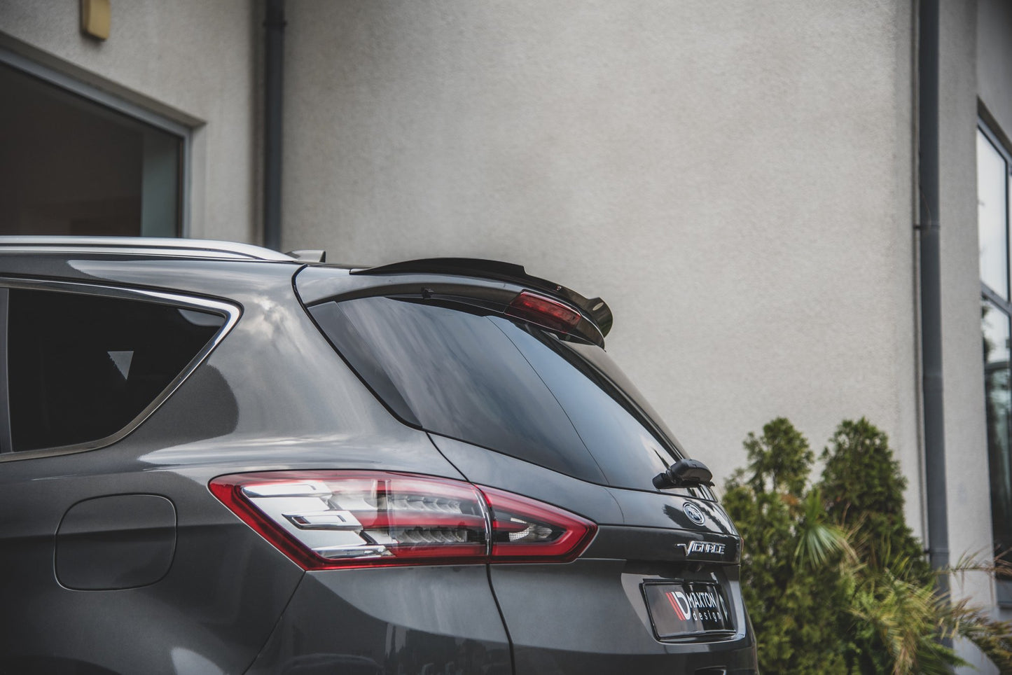 Spoiler CAP für Ford S-Max Mk2 Facelift schwarz Hochglanz