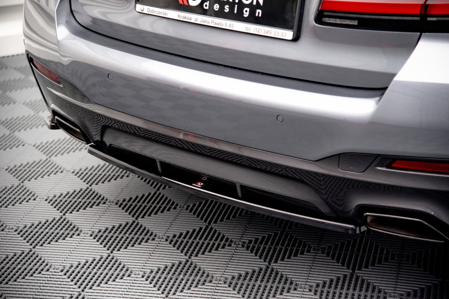 Heckansatz BMW 5er G30 Facelift M-Paket schwarz Hochglanz