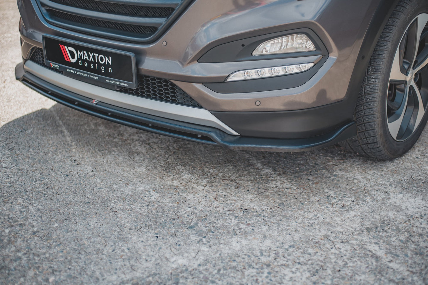 Front Ansatz für Hyundai Tucson Mk3 schwarz Hochglanz