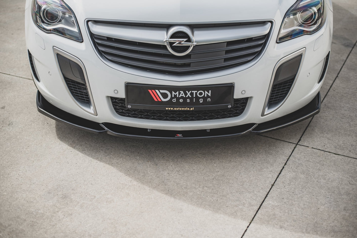 Front Ansatz V.2 für Opel Insignia Mk. 1 OPC Facelift schwarz Hochglanz