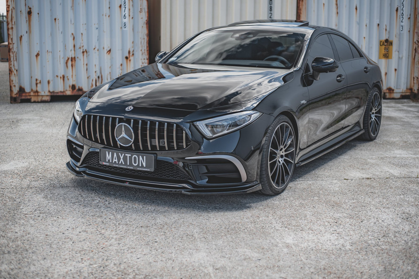 Front Ansatz V.1 für Mercedes-AMG CLS 53 C257 schwarz Hochglanz