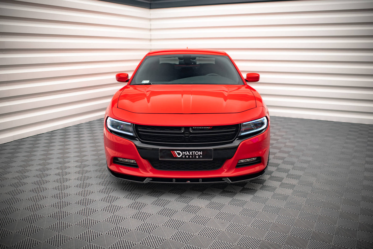 Front Ansatz V.1 für Dodge Charger RT Mk7 Facelift schwarz matt