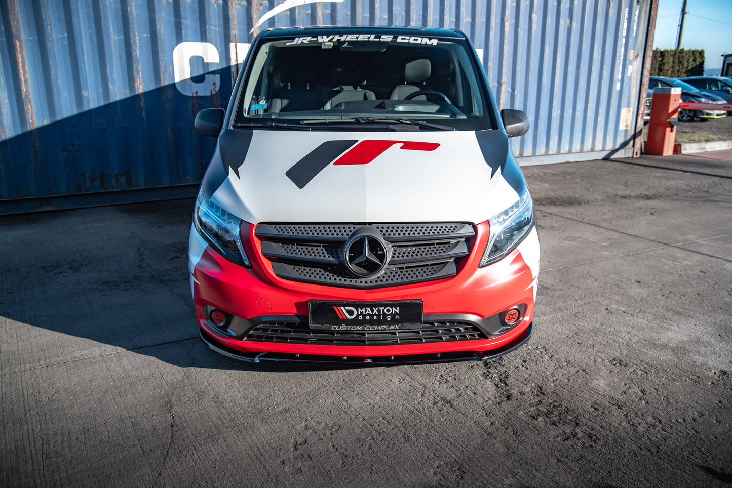Front Ansatz V.2 für Mercedes-Benz Vito W447 Facelift schwarz Hochglanz
