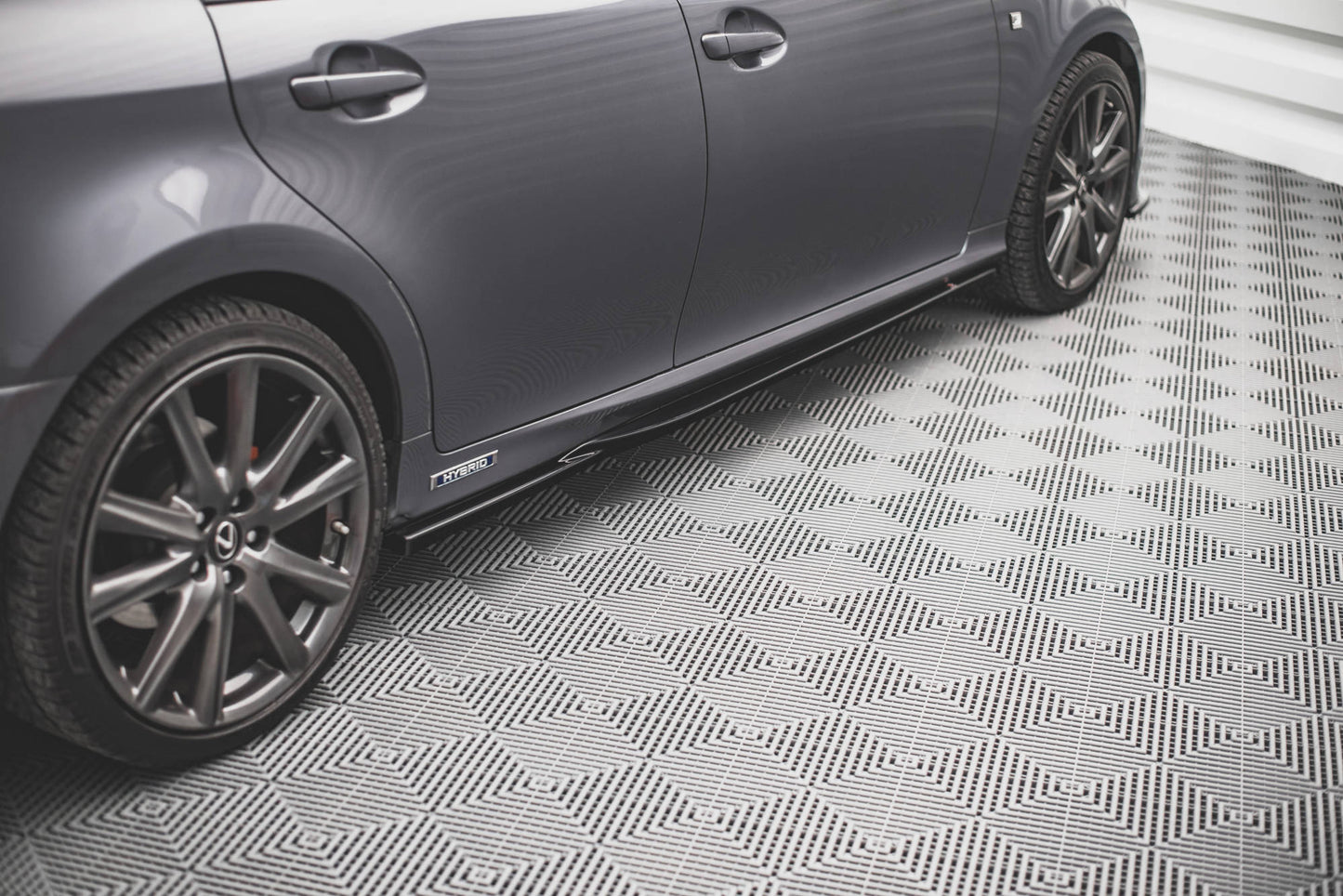 Seitenschweller Ansatz für Lexus GS F Sport Mk4(L10) schwarz Hochglanz