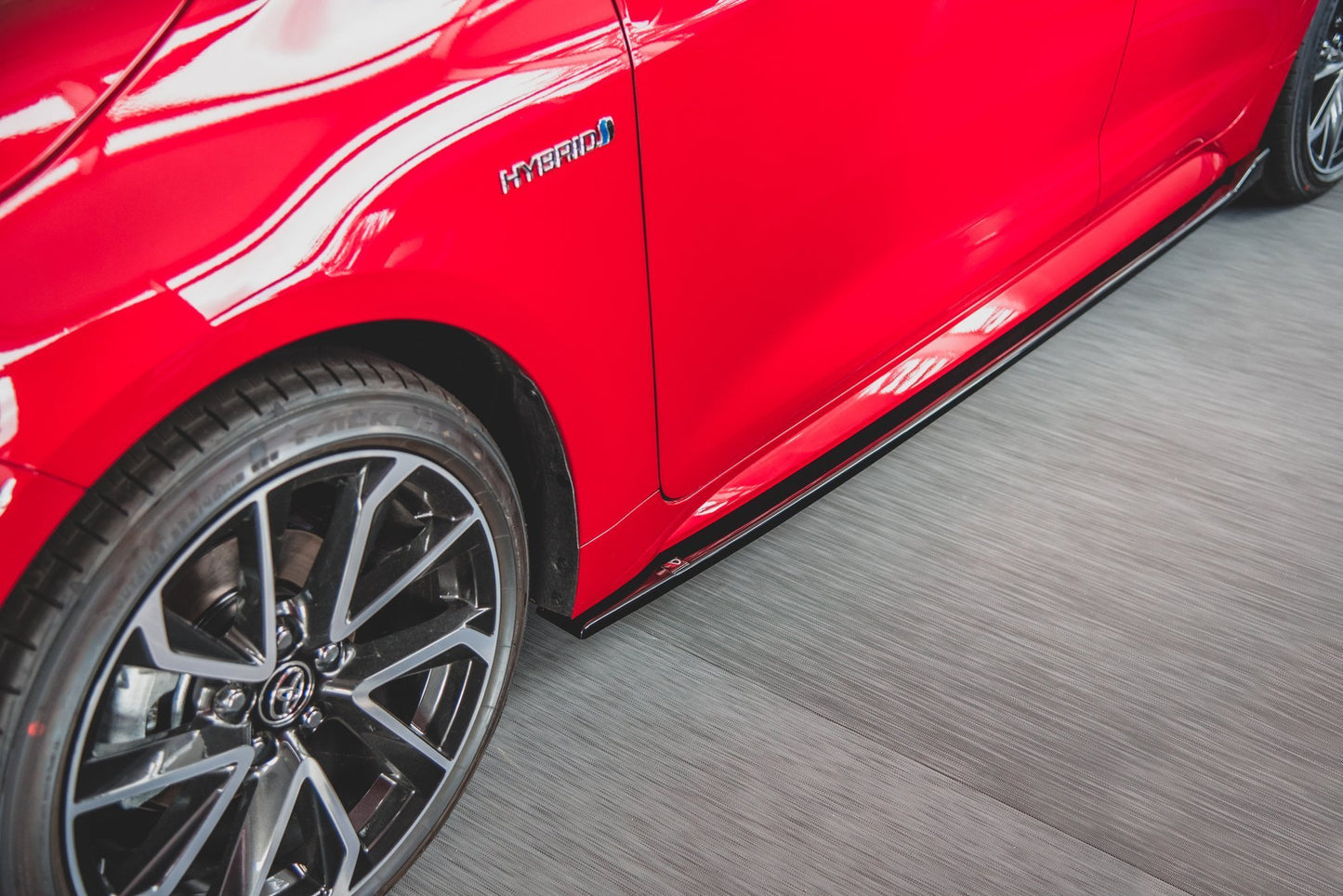 Seitenschweller Ansatz für Toyota Corolla XII Hatchback Carbon Look