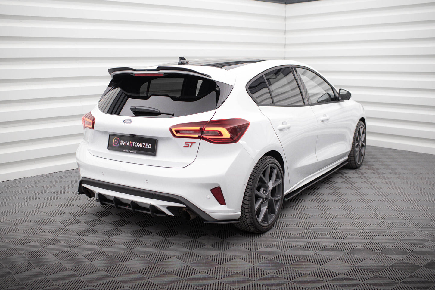 Street Pro Heck Ansatz Flaps Diffusor für Ford Focus ST Mk4