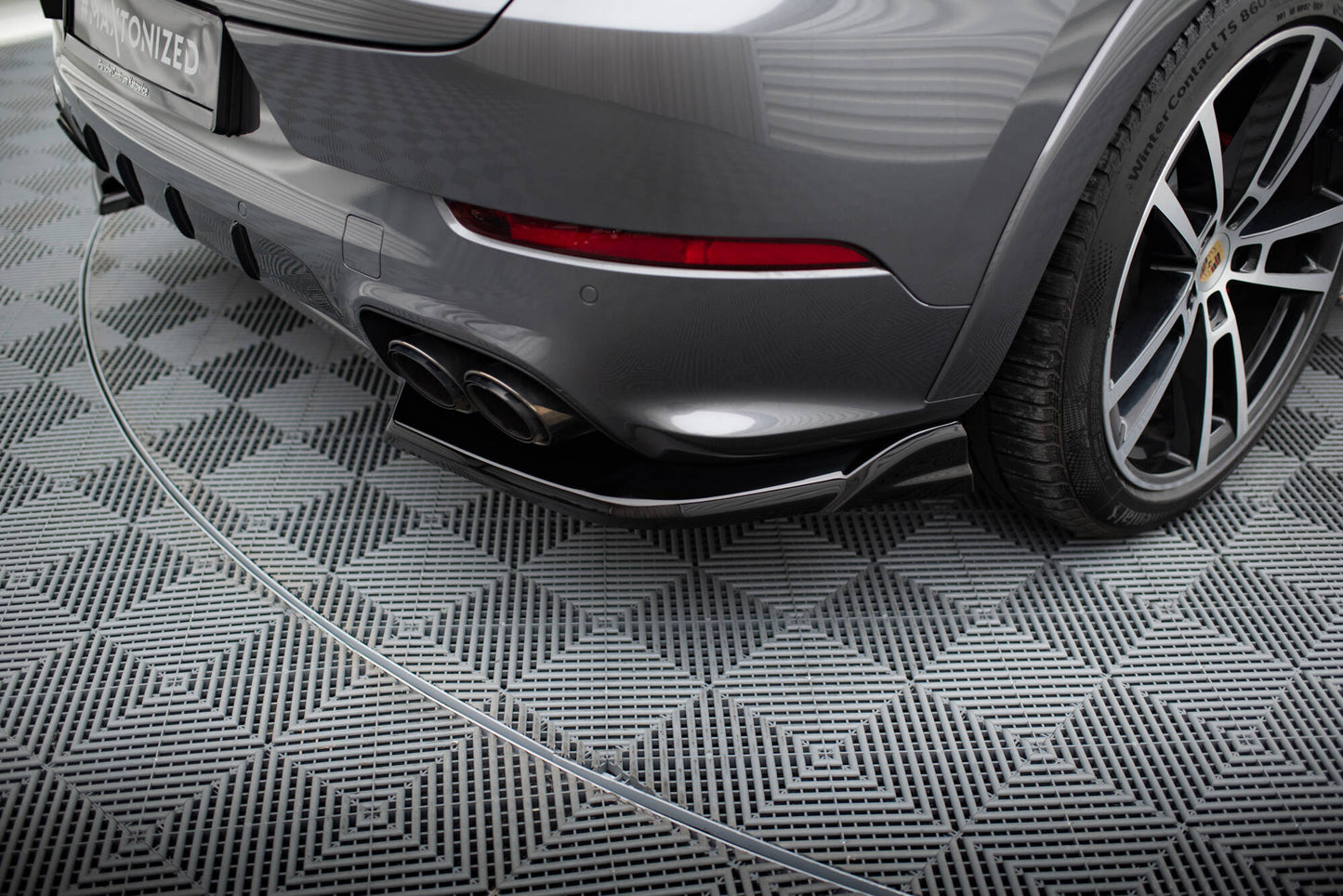 Heckansatz Porsche Cayenne SUV / Coupe Mk3 Facelift schwarz Hochglanz