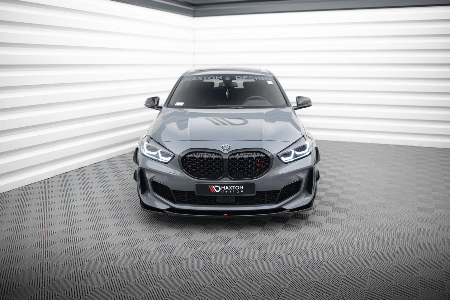 Front Ansatz V.3 für BMW 1er M-Paket/ M135i / 128ti F40 schwarz Hochglanz