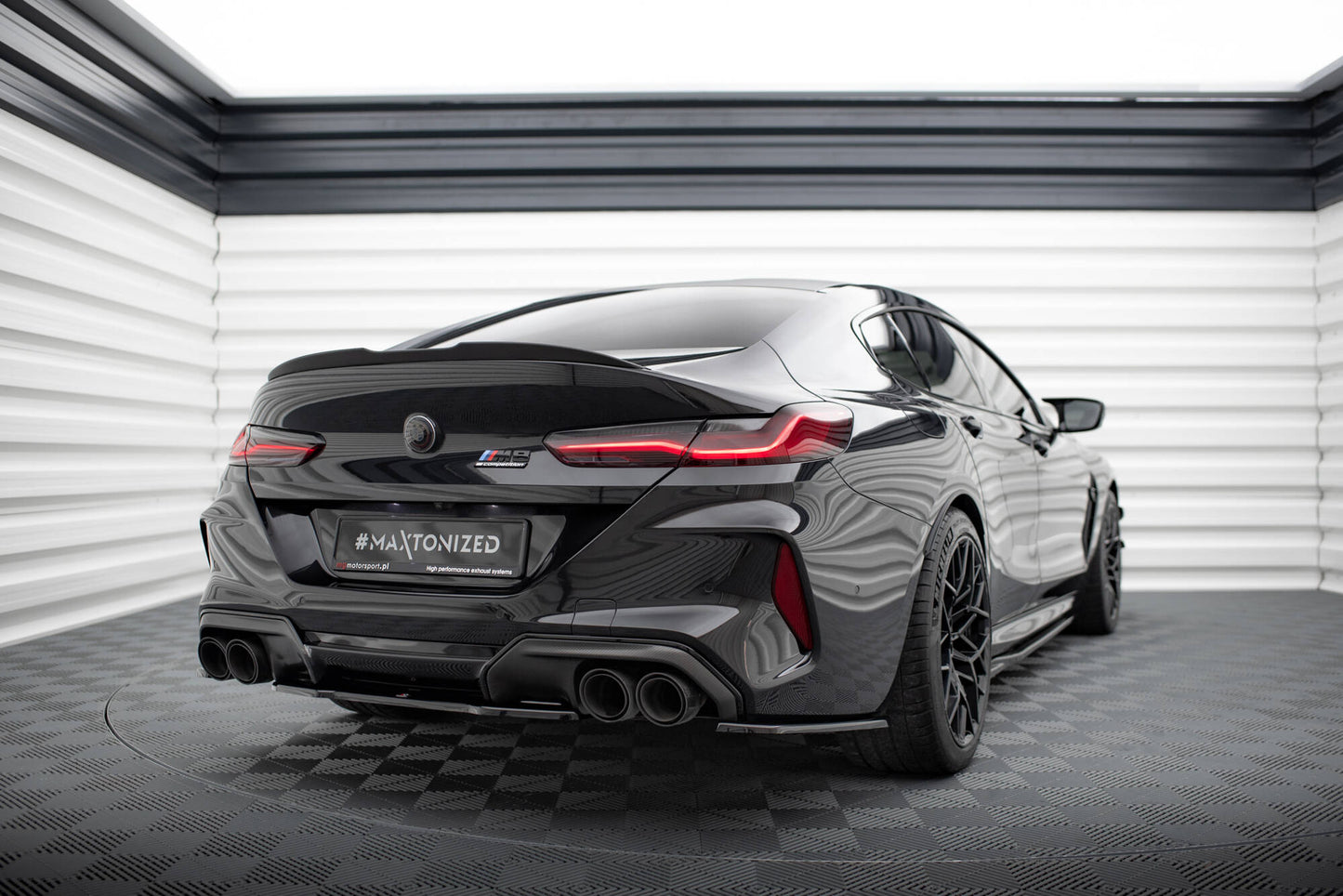 Heckansatz BMW M8 Gran Coupe F93 / Coupe F92 schwarz Hochglanz