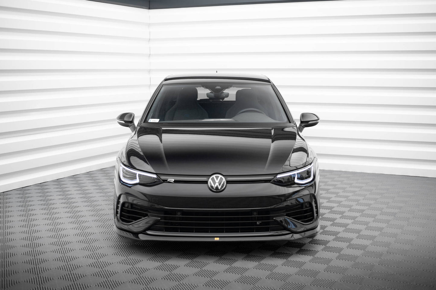 Verlängerung motorhaube VW Golf Mk8 schwarz Hochglanz