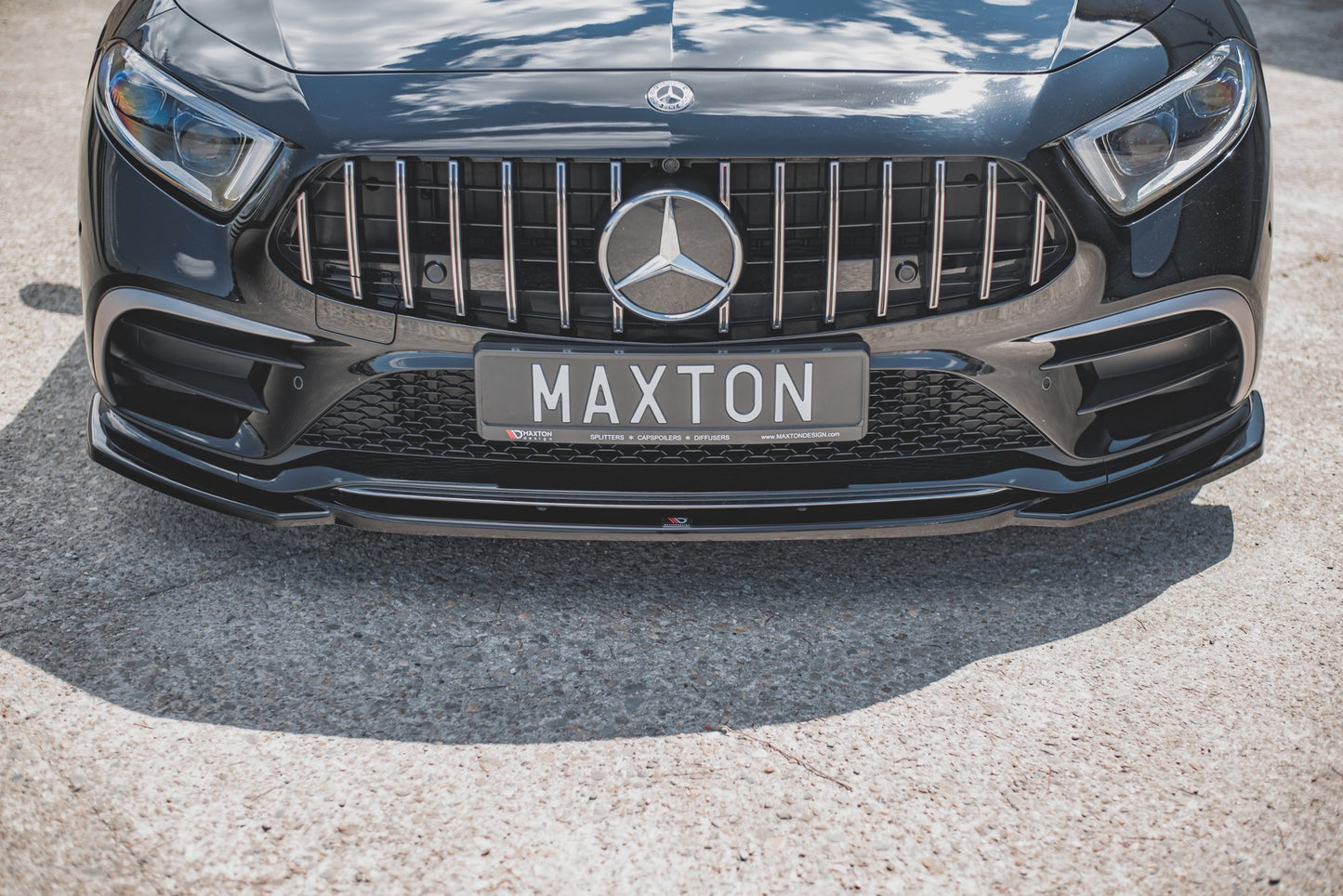 Front Ansatz V.1 für Mercedes-AMG CLS 53 C257 schwarz Hochglanz